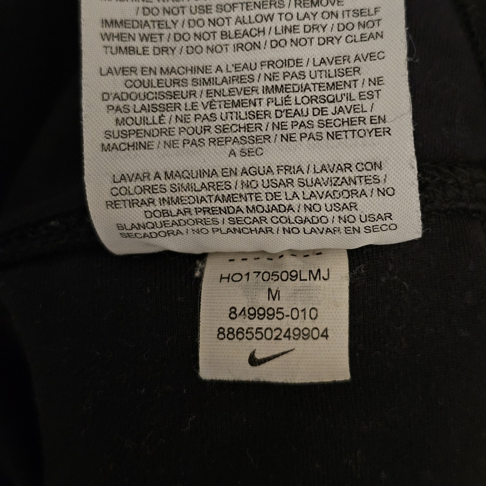 Nike Dri-Fit Legend Tight Fit Leggings Black Womens Sz Medium Athleisure - Picture 8 of 11
